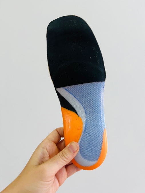 Plantilla podológica de descarga para redistribuir presiones fabricada en Bilbao